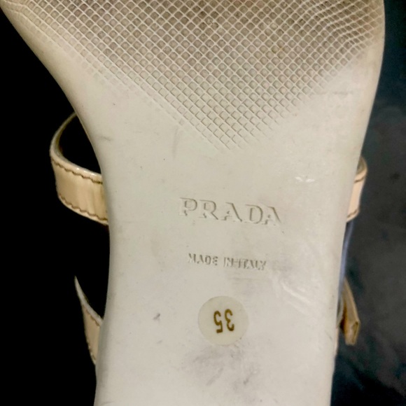 White Prada Sandals - Picture 6 of 9